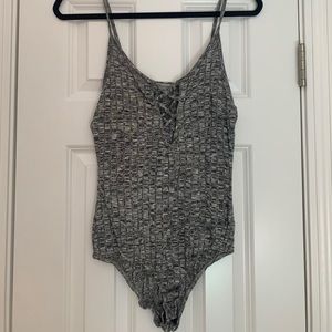 Gray leotard